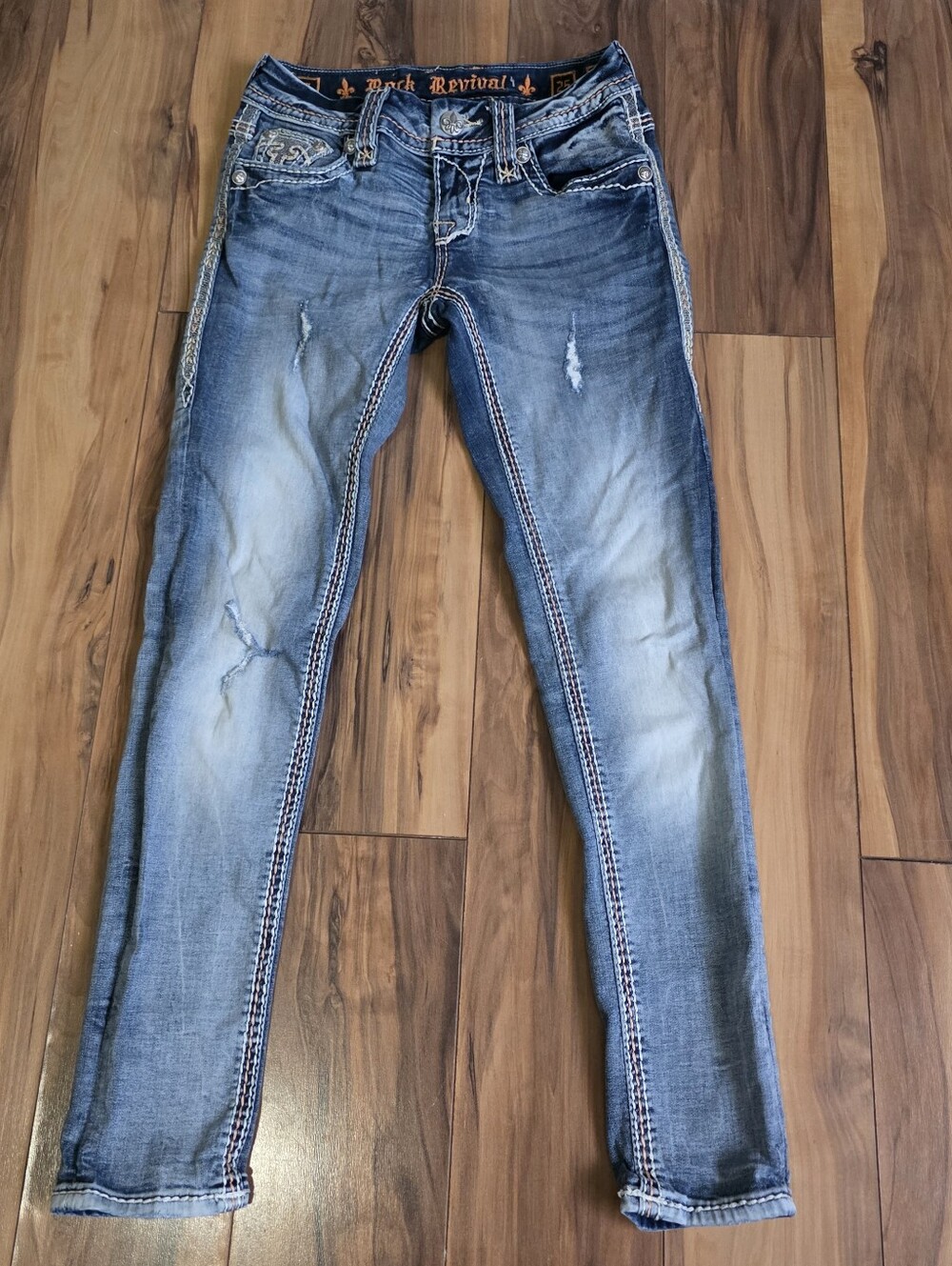 Rock Revival Jacklyn Cuff Skinny Jeans 25